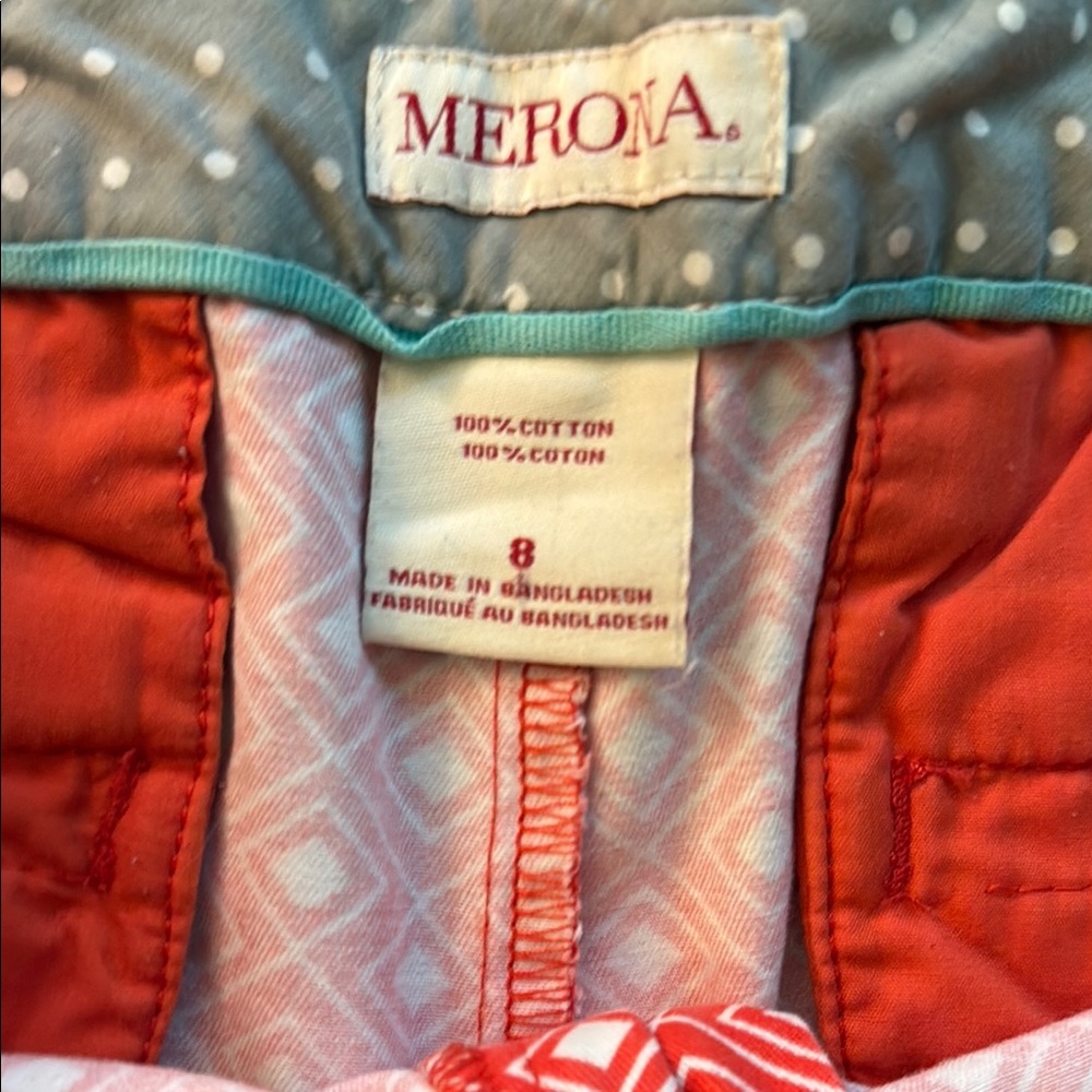 Merona Mid Rise Shorts Size 8 - Picture 3 of 5